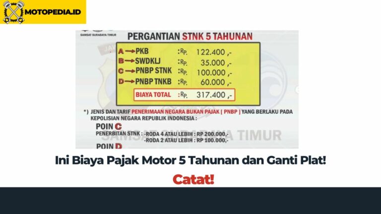 Biaya Pajak Motor Ganti Plat Homecare24 1164